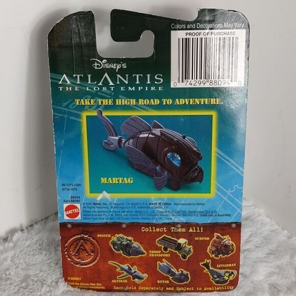 NIB Disney "Martag" Atlantis The Lost Empire - Picture 2 of 4